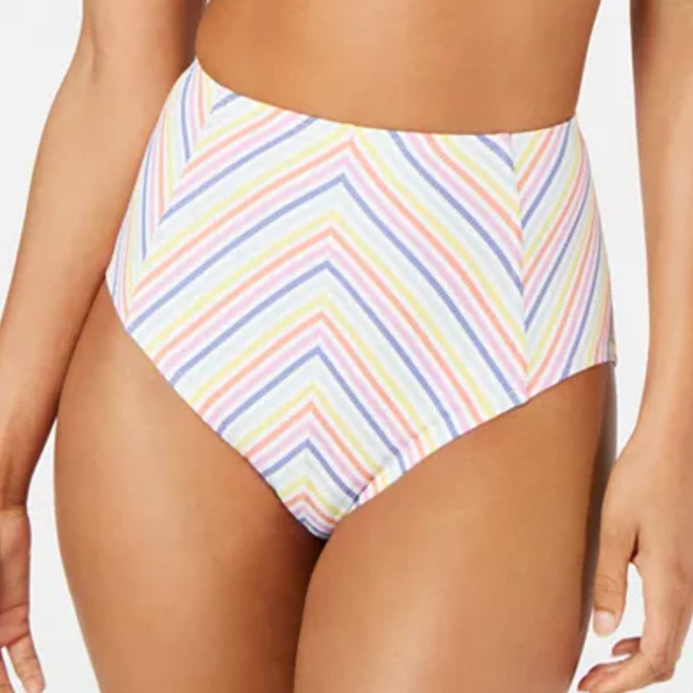 💙HP💙 Kate Spade Beach Stripe Halter High Waist Bikini - Picture 5 of 15